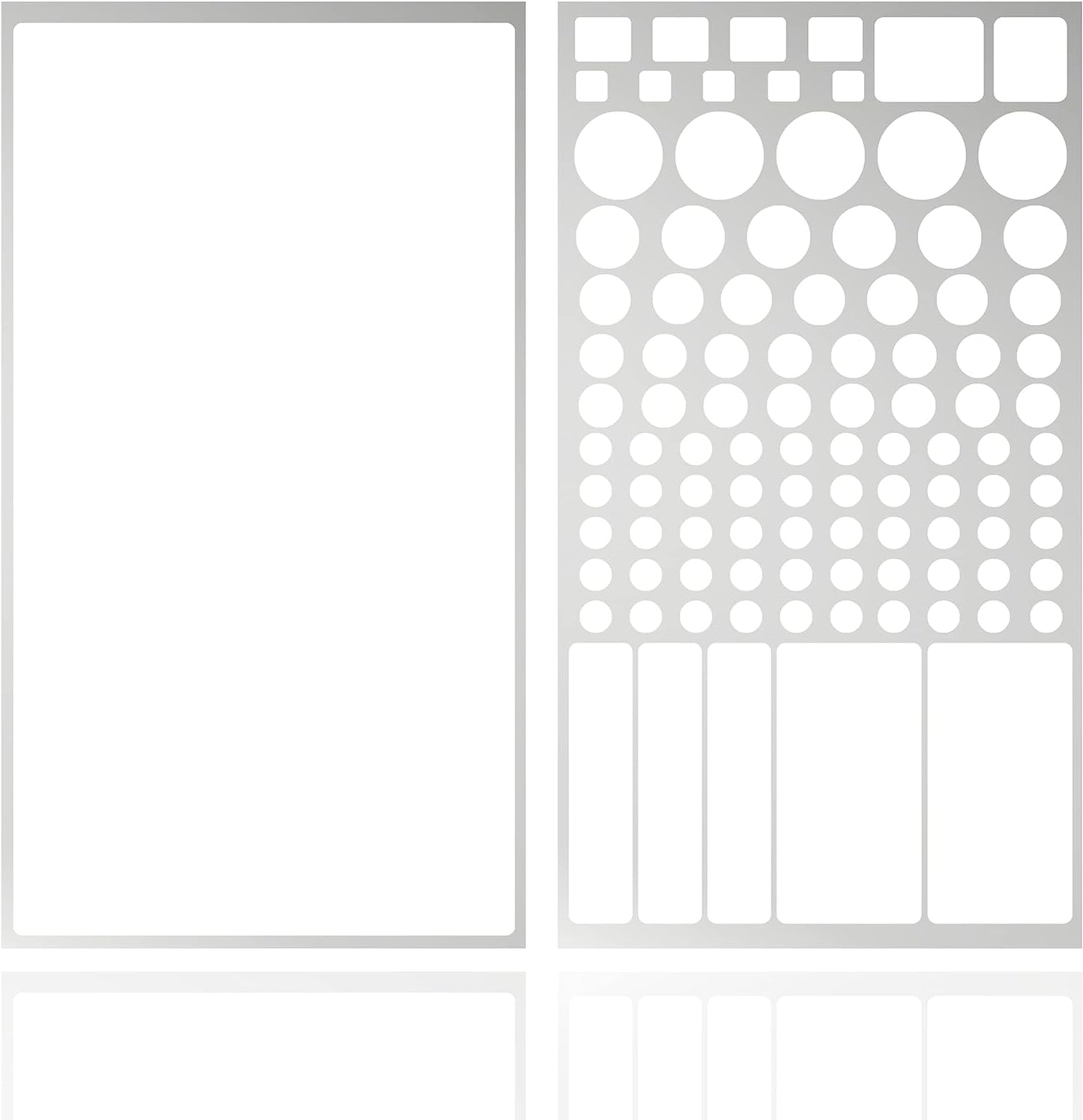 LED Light Blocking Stickers, Light Dimming LED Filters, (2 Sheets) Dimming Sheets for Routers, LED Covers Blackout, Dimming 50% ~ 80% of LED Lights, (2Sheets = 1 Cut Out + 1 Uncut)