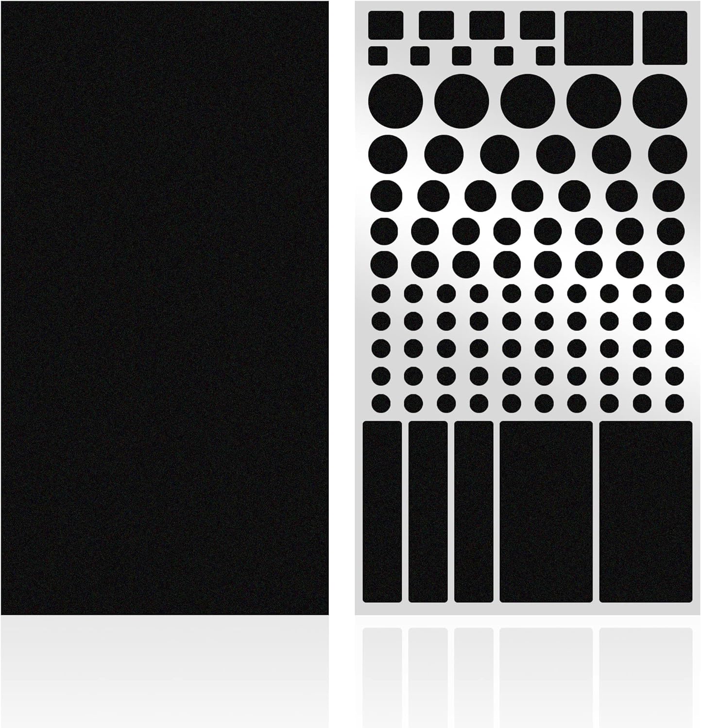 LED Light Blocking Stickers, Light Dimming LED Filters, (2 Sheets) Dimming Sheets for Routers, LED Covers Blackout, Dimming 50% ~ 80% of LED Lights, (2Sheets = 1 Cut Out + 1 Uncut)