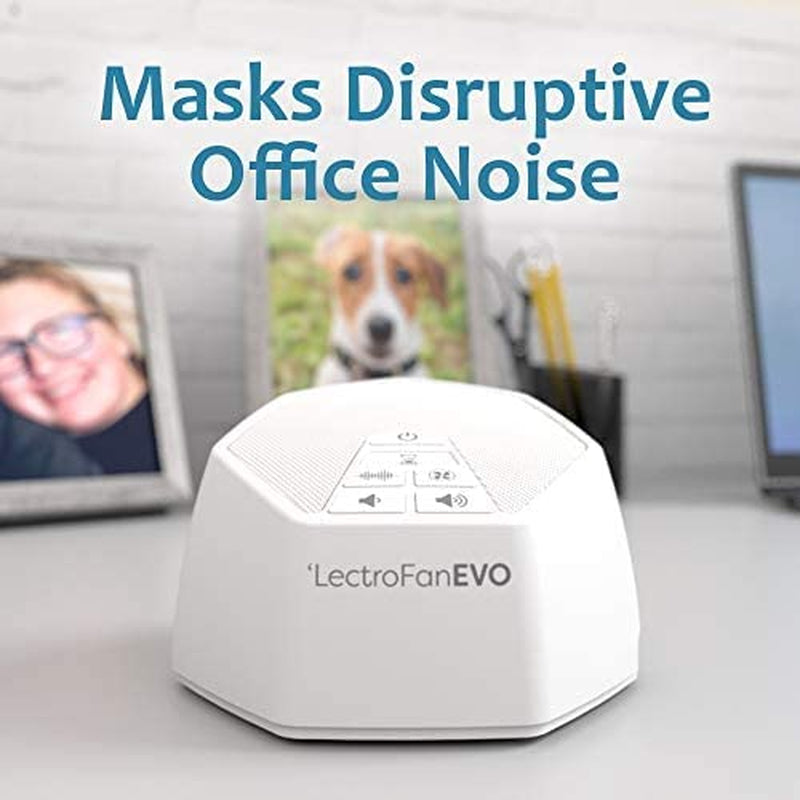 EVO Non-Looping Sleep Sound Machine - 22 Unique Fan Sounds, White Noise Variations, and Synthesized Ocean Sounds, with Sleep Timer