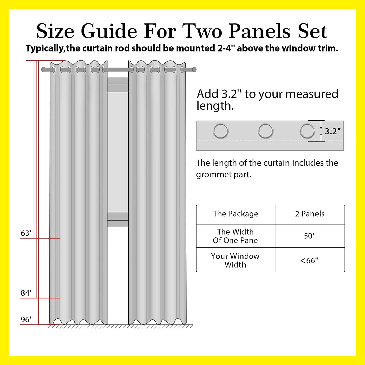 100% Blackout Curtains for Bedroom 84 Inches Long,Grommet Linen Curtains with Blackout Liner, Linen Blackout Curtains for Living Room 2 Panels Set,50" X 84", Beige