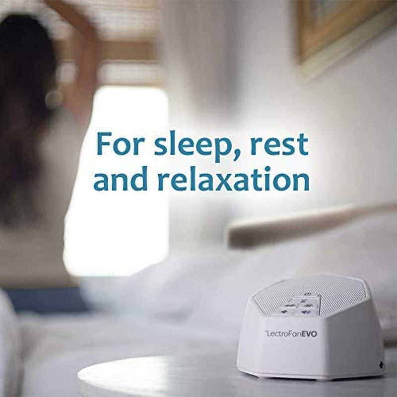 EVO Non-Looping Sleep Sound Machine - 22 Unique Fan Sounds, White Noise Variations, and Synthesized Ocean Sounds, with Sleep Timer